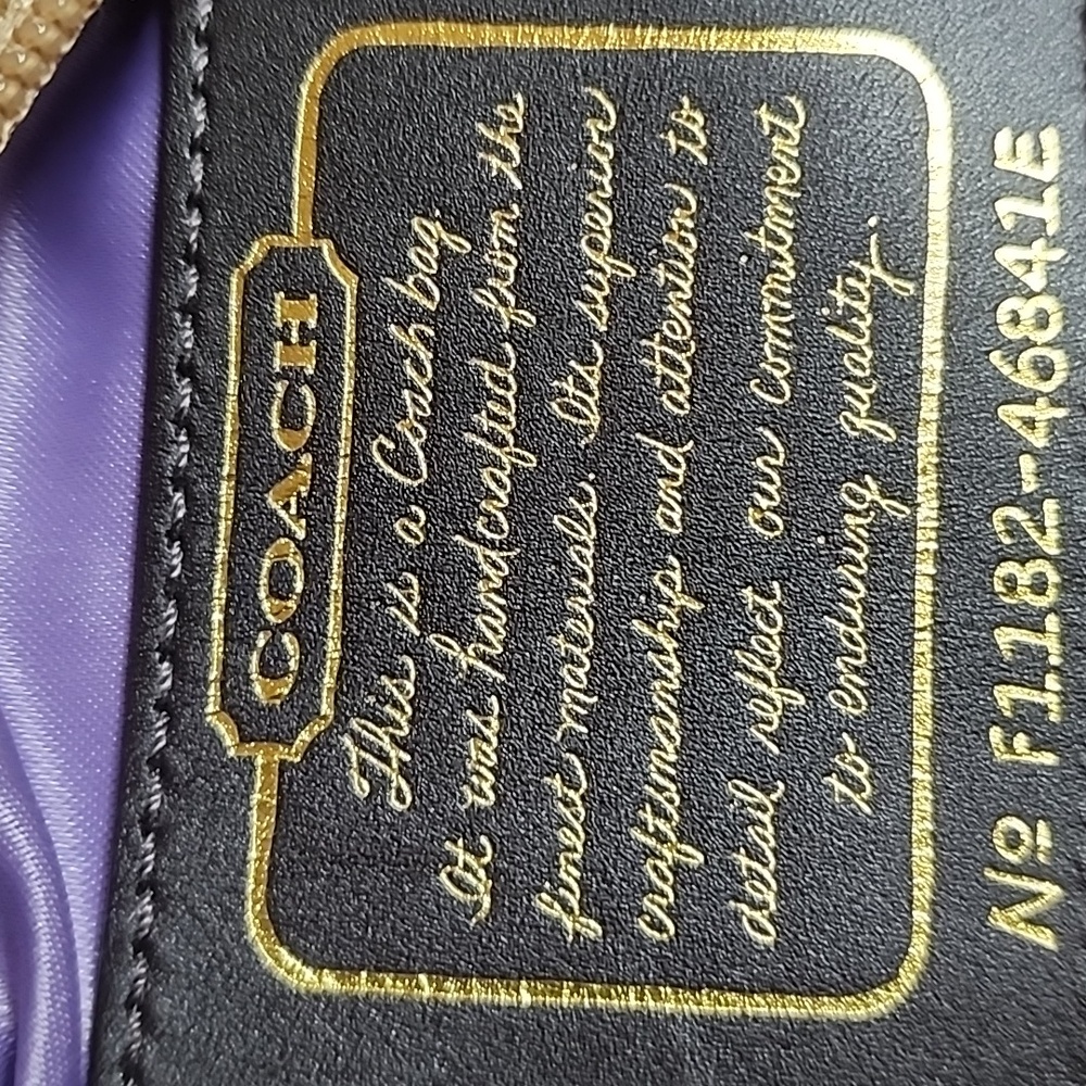 Coach 2011 Scripted Creed Glittery Lurex Crossbody Euc 🥰 - Picture 2 of 12